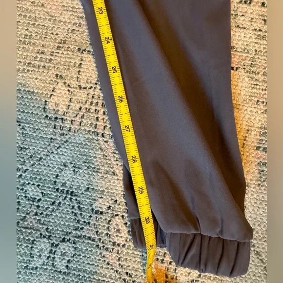 ZYIA Active Dark Gray Peak Zipper Joggers (Long) 31" Large Athleisure - Picture 13 of 14